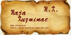 Maja Kuzminac vizit kartica